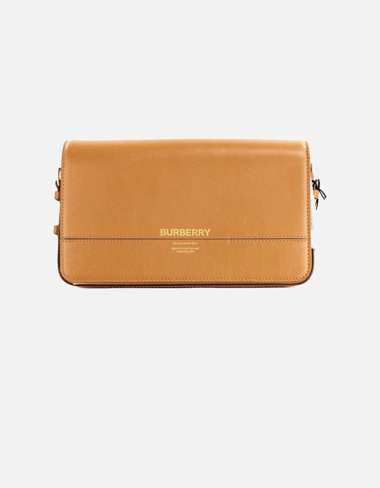 Leather Crossbody Bag Women - Tan