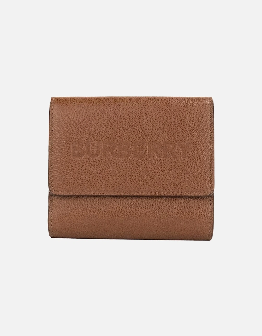 Grained Leather Small Coin Pouch Wallet Women - Tan, 2 of 1
