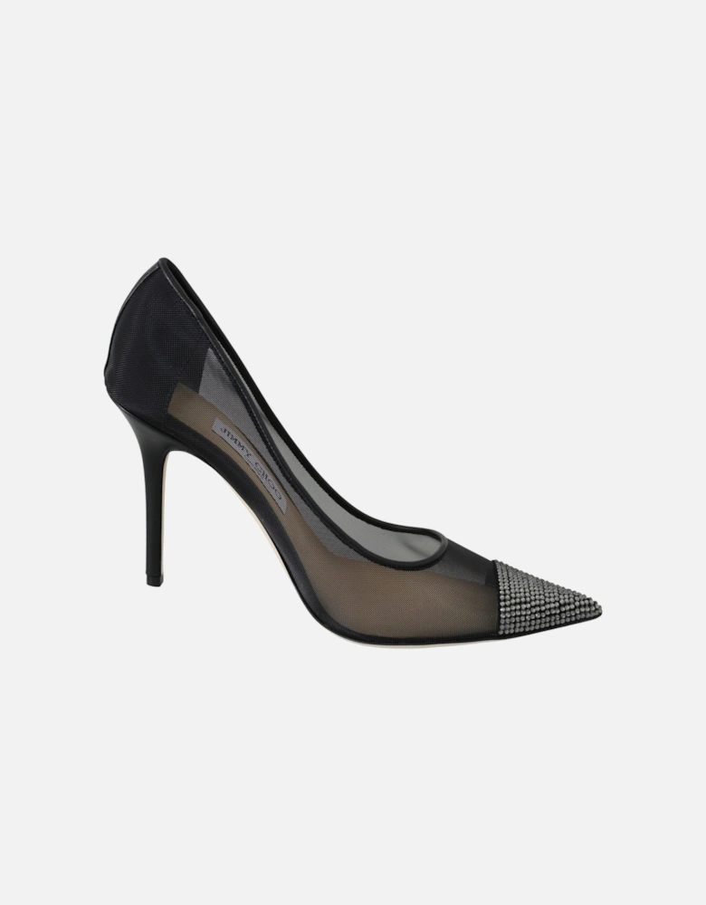 Romy Mesh Pumps Crystalembellished Heels Women - Black