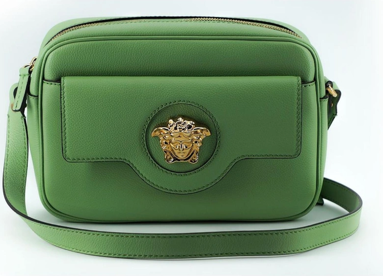 Medusa Crossbody Green Leather Bag Women Shoulder Bags