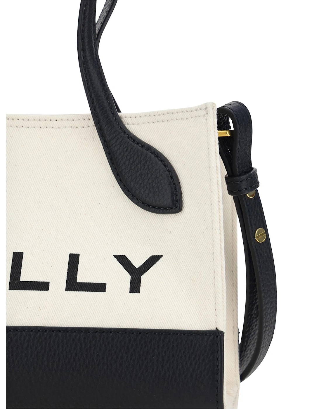 Calf Leather Mini H Bag with Monogram Detailing Women - Black And