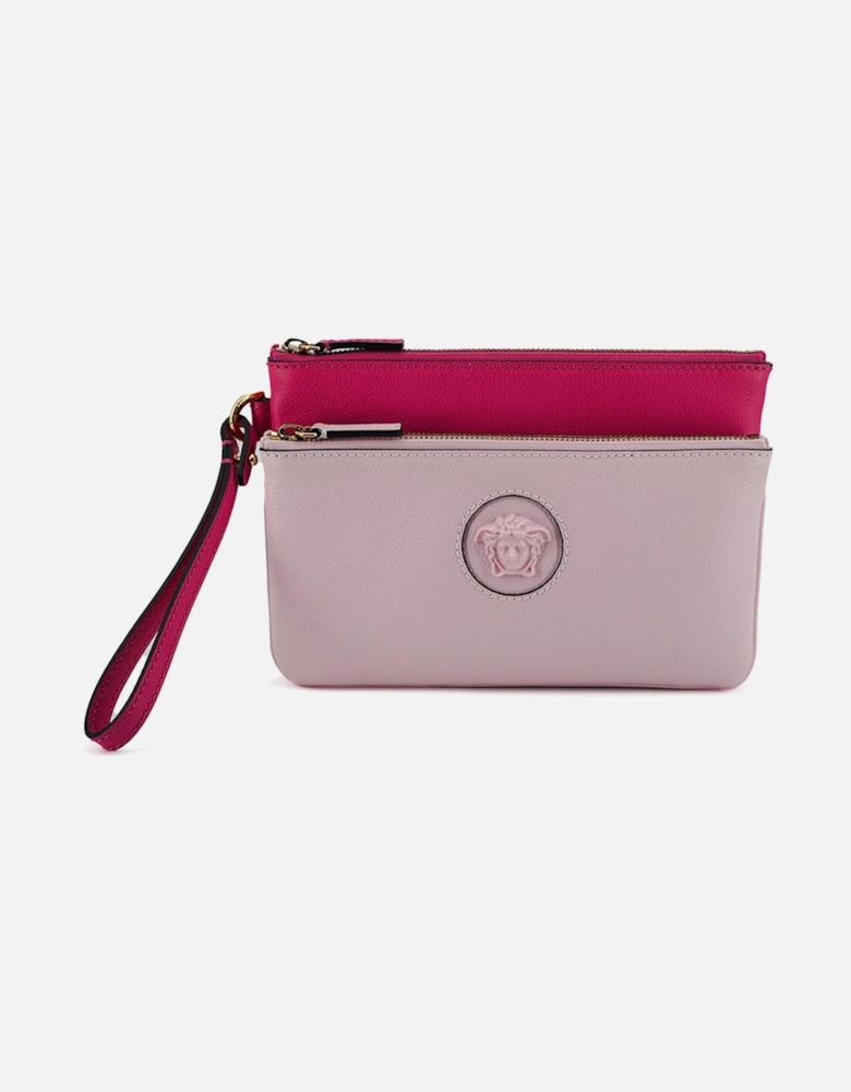 Medusa Pouch TwoTone Clutch Women - Pink Handbags