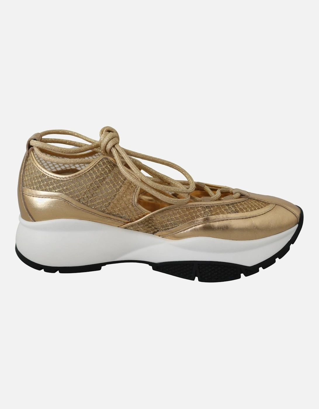 Romy Gold Mesh Sneaker Women, 7 of 6