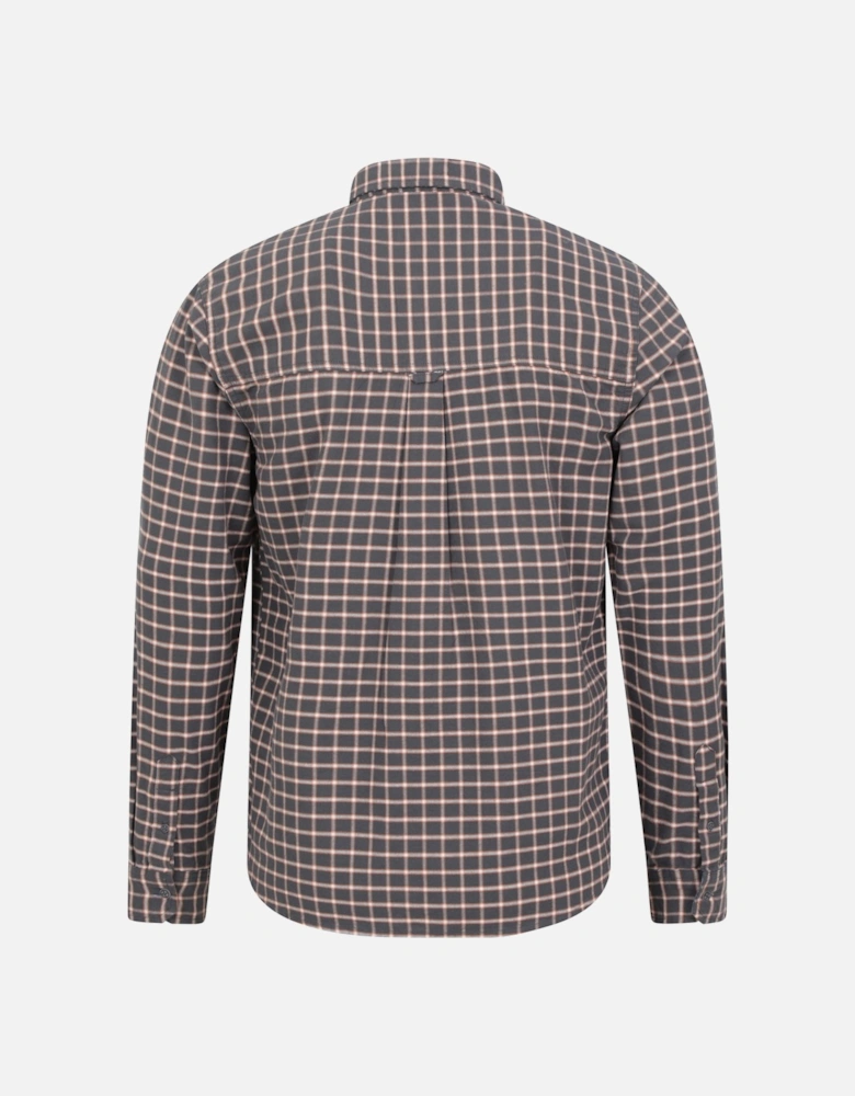 Mens Driftwood Checked Organic Shirt