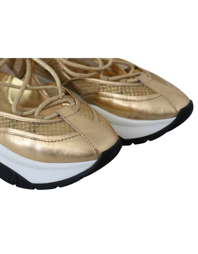 Romy Gold Mesh Sneaker Women