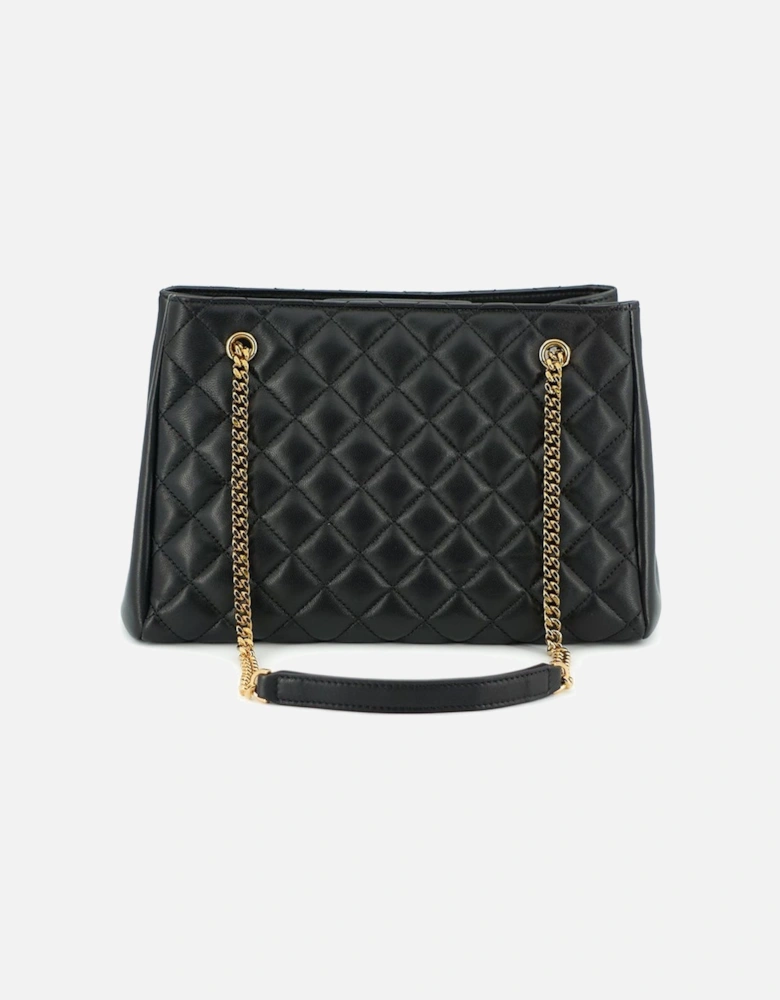 Quilted Chain Bag La Medusa Style Women - Black Tote Bags