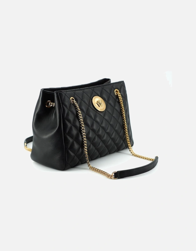 Quilted Chain Bag La Medusa Style Women - Black Tote Bags