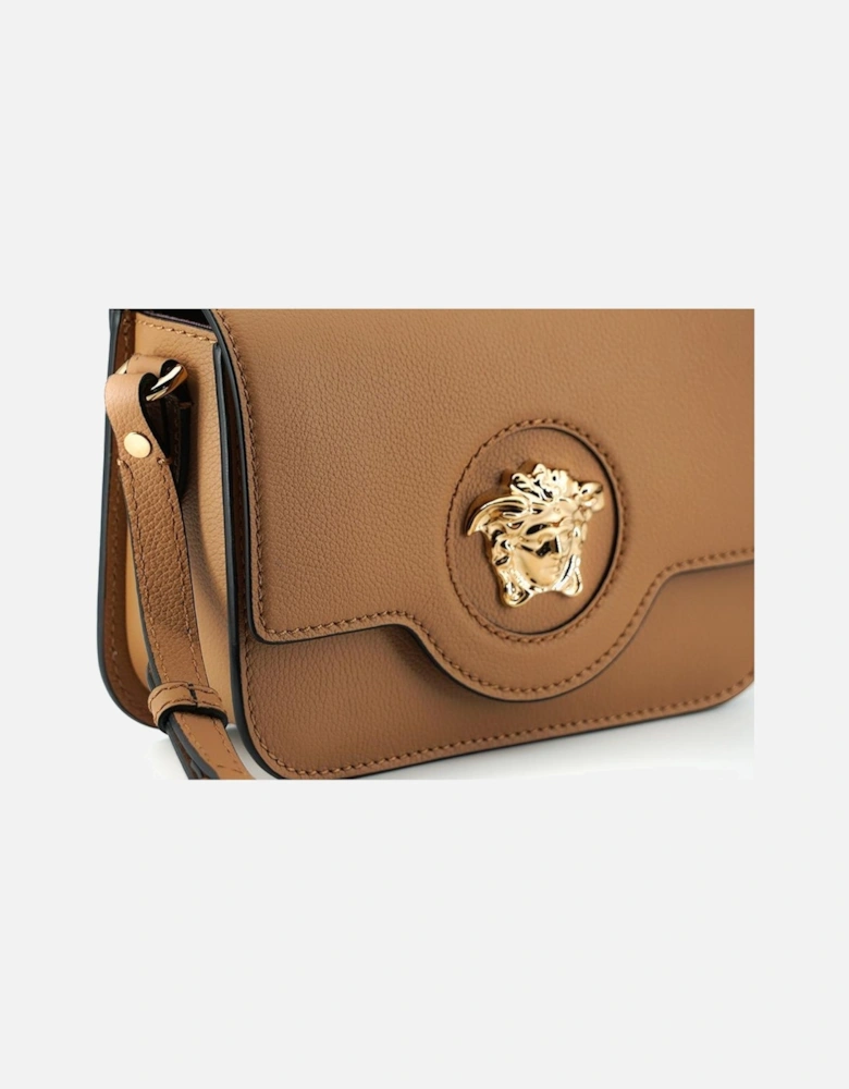 Medusa Mini Crossbody Camel Leather Women - Brown Shoulder Bags