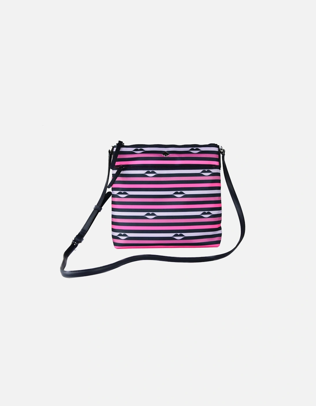 Kissing Stripes Small Crossbody Women - Pink Multi Crossbody Bags, 3 of 2