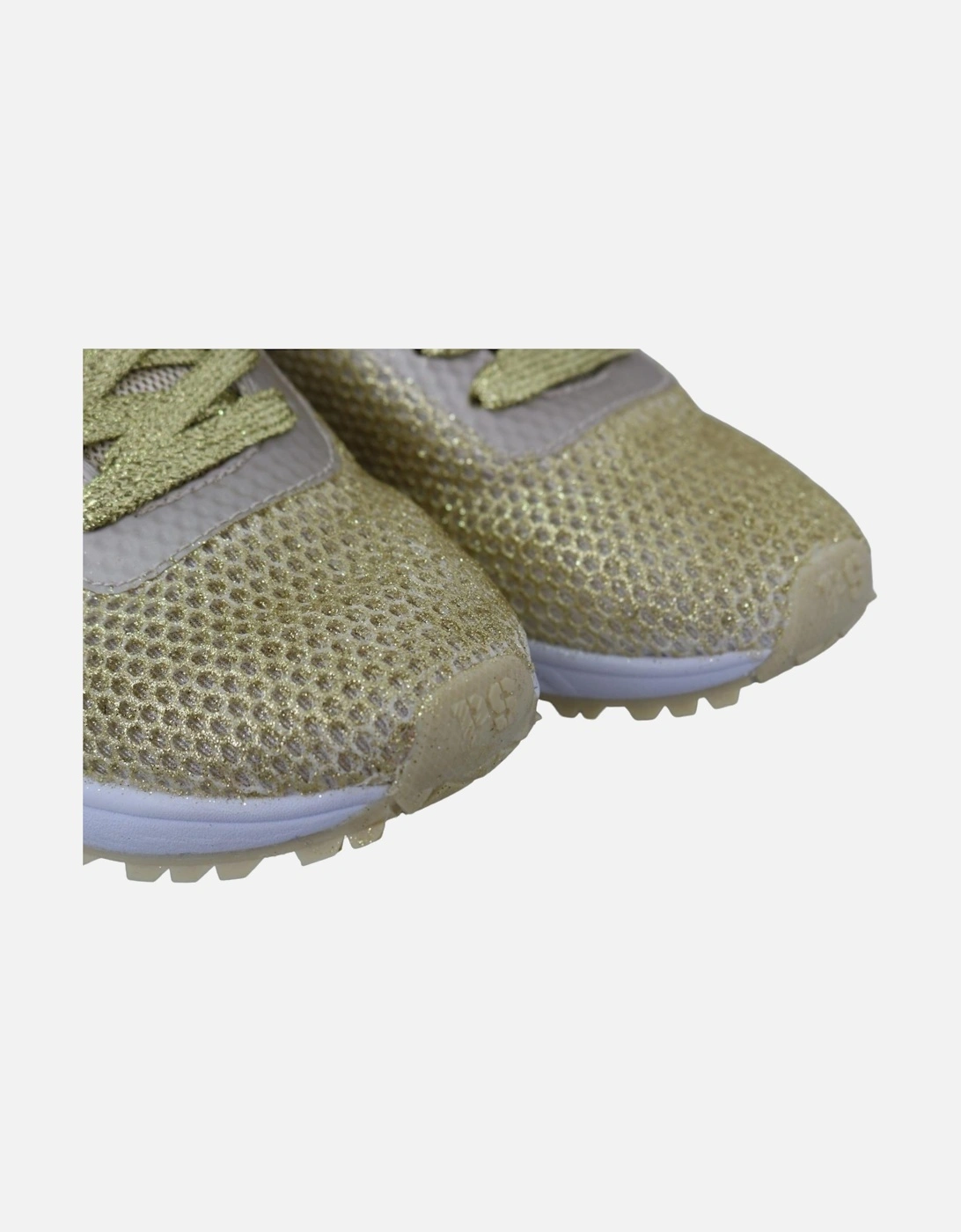 Mesh Glitter Sneakers Women - Gold