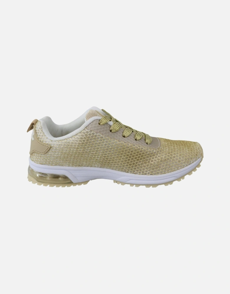 Mesh Glitter Sneakers Women - Gold