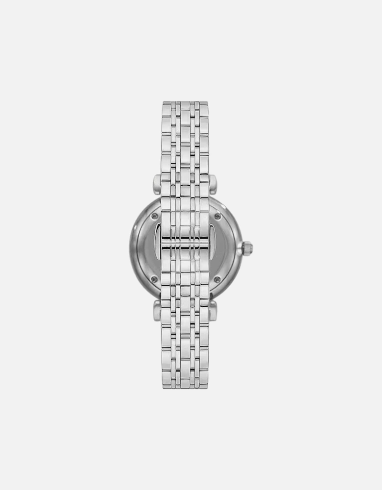 Classic Watch Crystal Bezel Women - Silver Watches