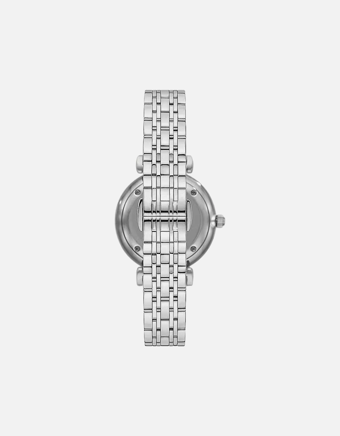 Classic Watch Crystal Bezel Women - Silver Watches