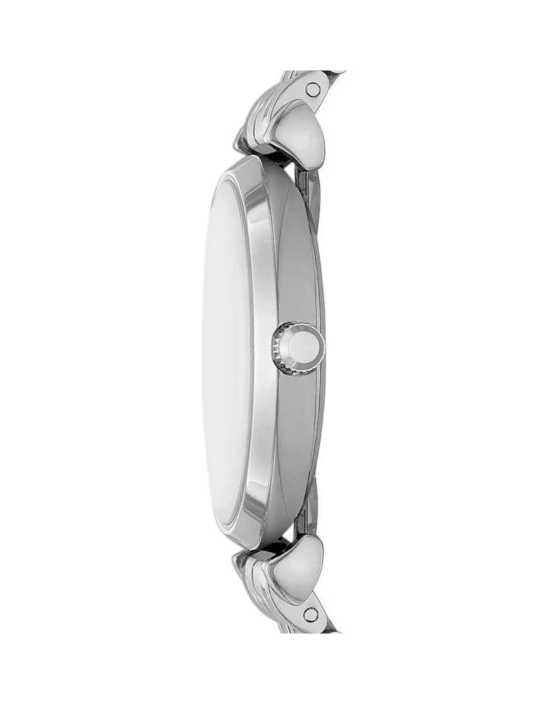 Classic Watch Crystal Bezel Women - Silver Watches