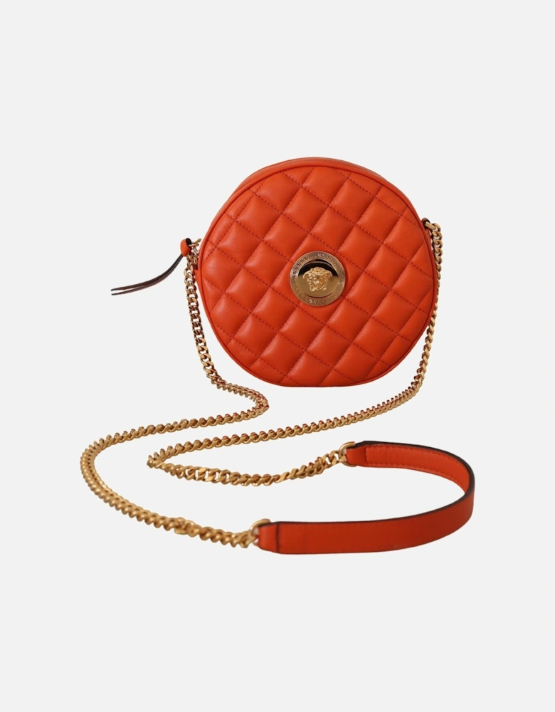 Medusa Quilted Leather Crossbody Bag Women - Red Shoulder Bags