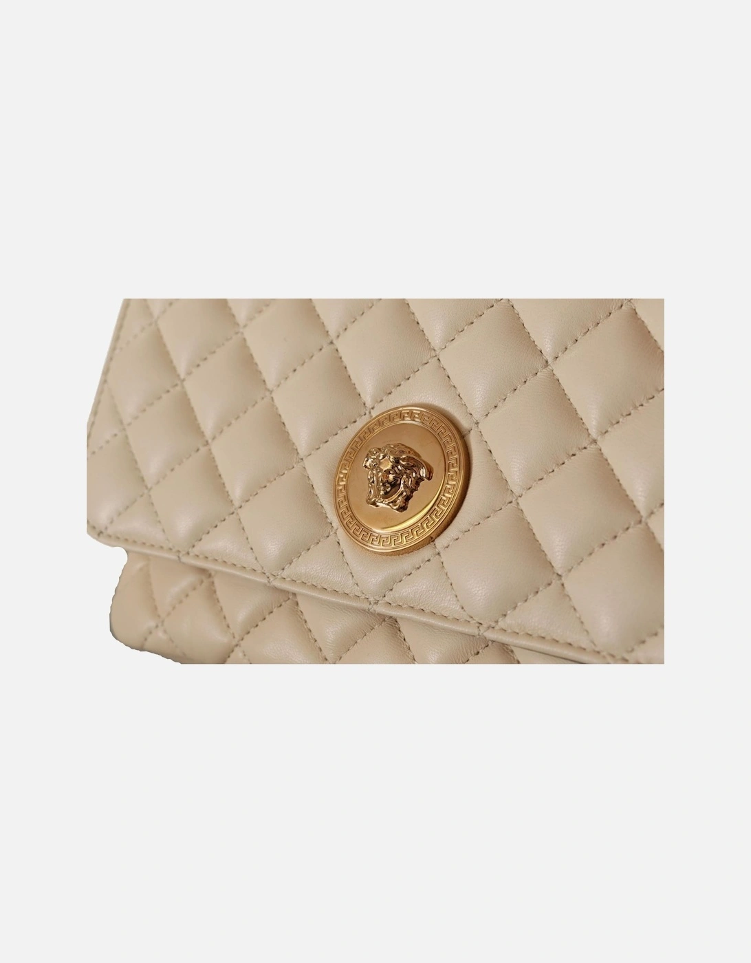 Medusa Quilted Leather Crossbody Women - White Shoulder Bags