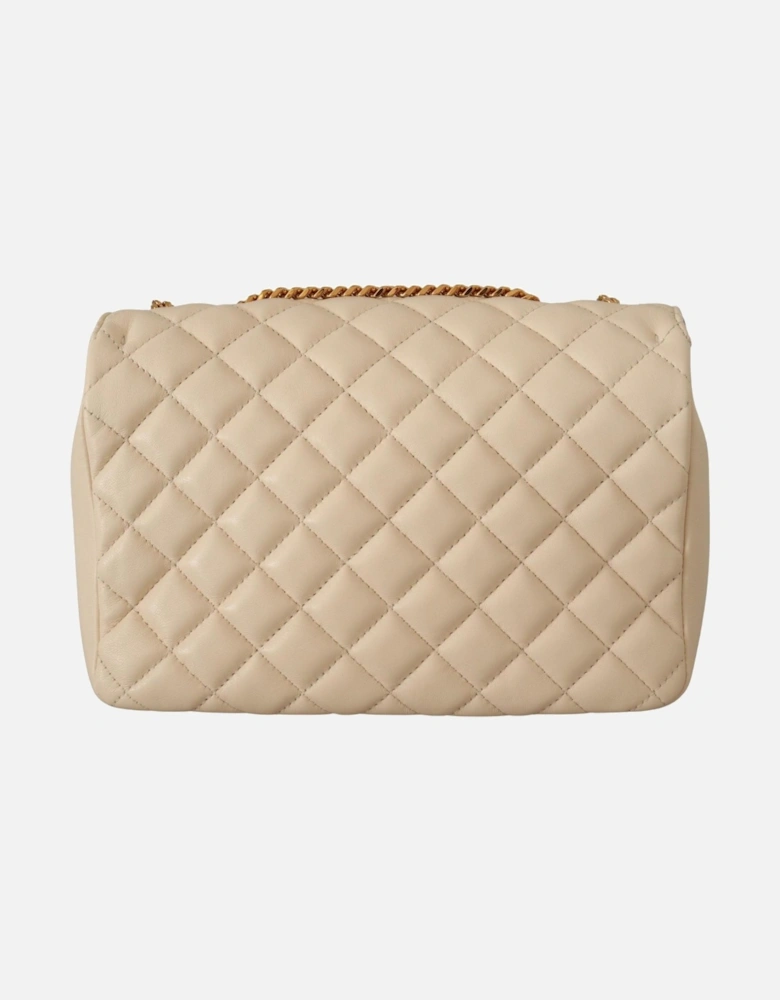 Medusa Quilted Leather Crossbody Women - White Shoulder Bags