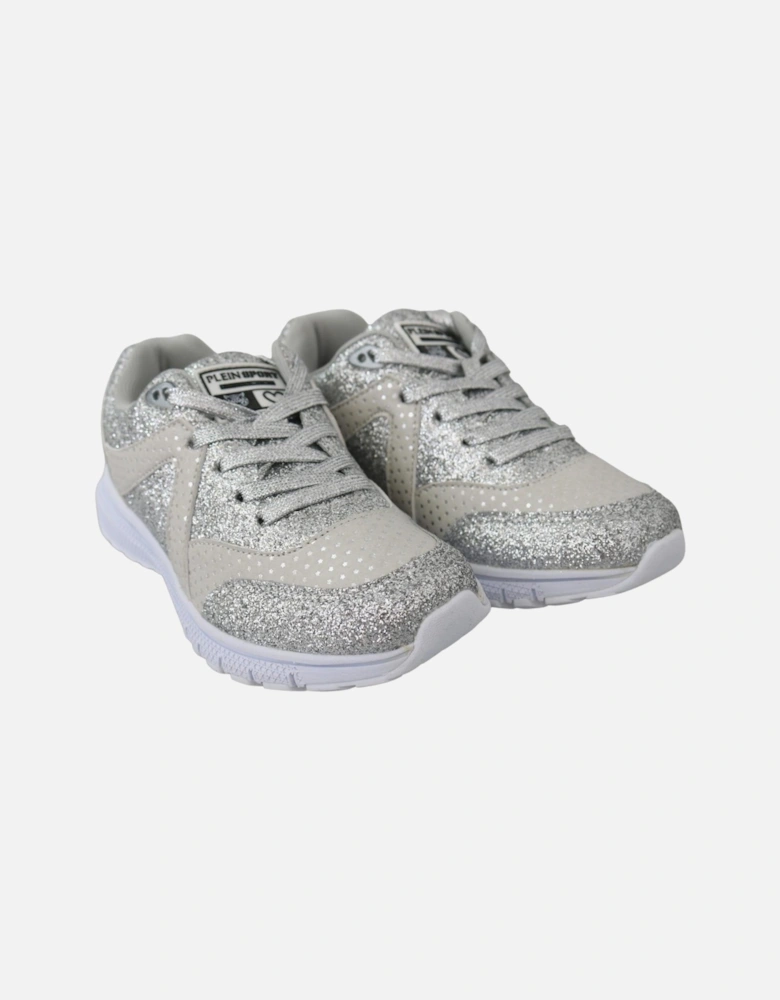 Glitter Sneakers Silver Style Women