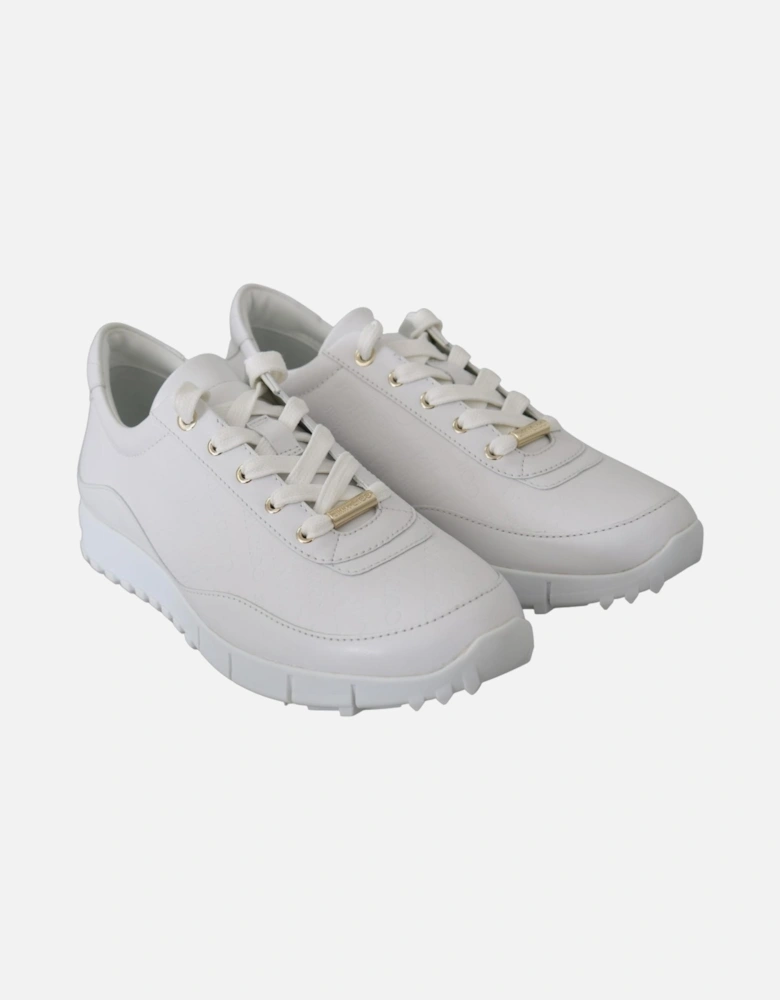 JC Runway White Leather Sneakers Women