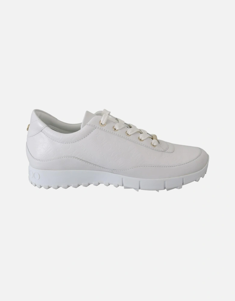 JC Runway White Leather Sneakers Women