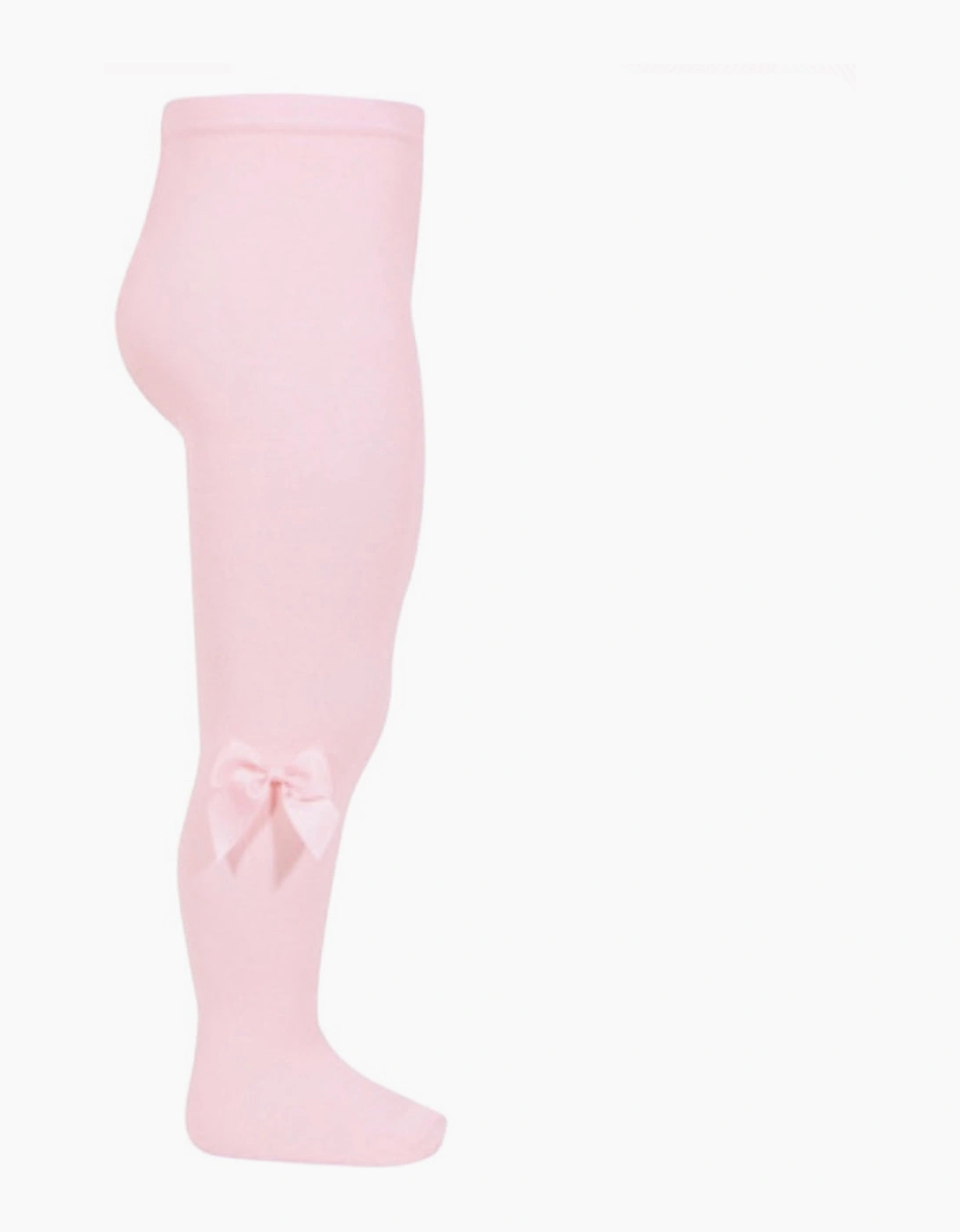 Condor Girl's Pink Grosgrain Bow Tights - Size: 0 / 6-12 months