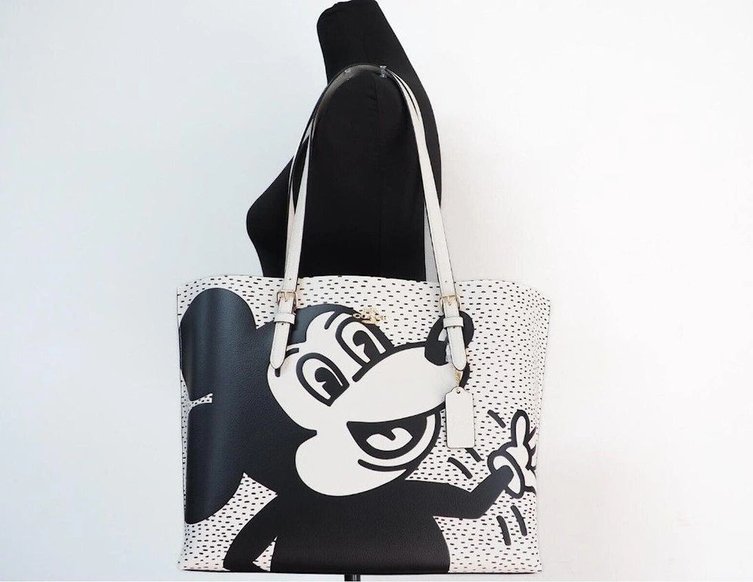 Mickey Mouse Tote C8763 Women - Blackwhite Tote Bags