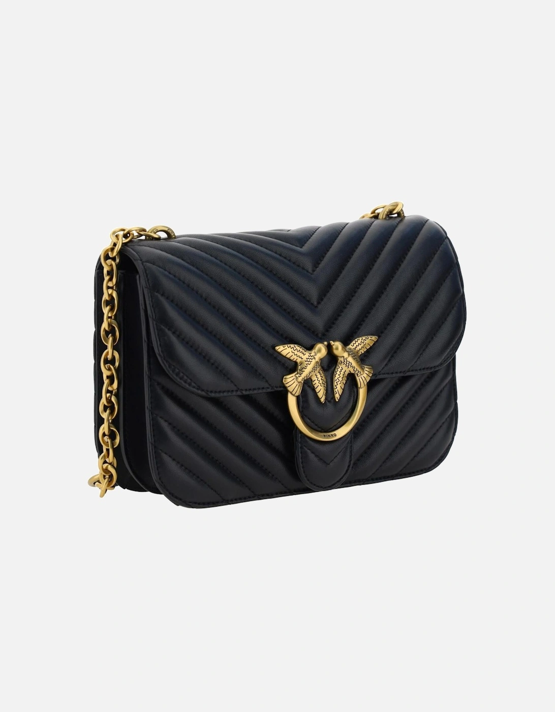 Love Birds Quilted Leather Crossbody Women - Black Shoulder Bags
