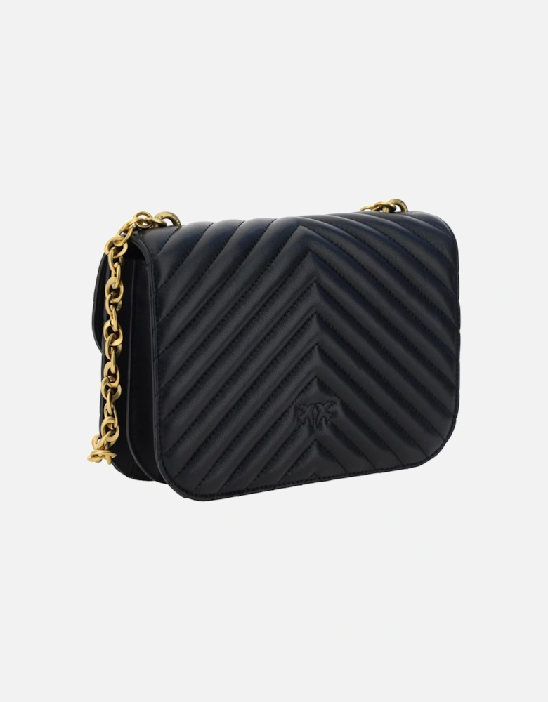 Love Birds Quilted Leather Crossbody Women - Black Shoulder Bags