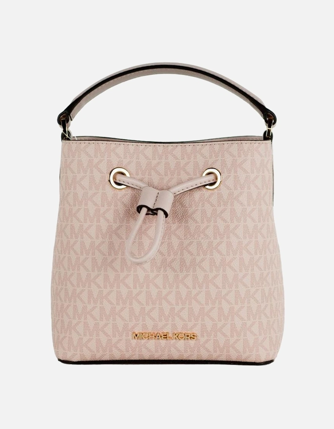 Small Signature Bucket Bag with Drawstring Closure Women - Pale Pink, 3 of 2