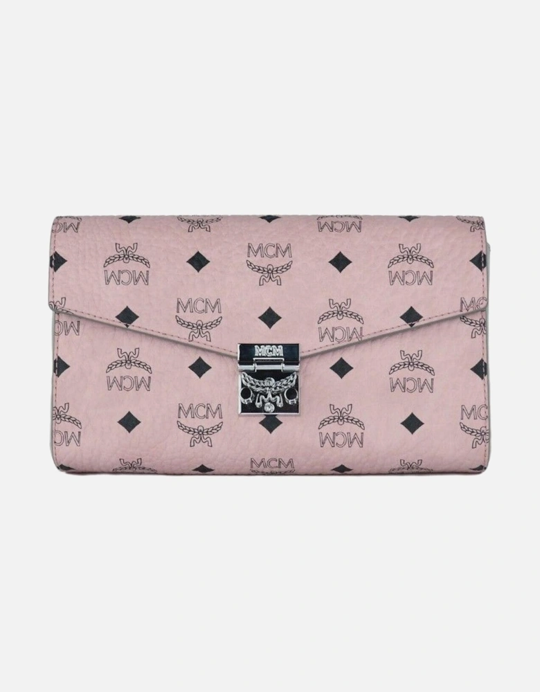 Patricia Wallet on Chain Small Flap Wallet Women - Soft Pink Crossbody