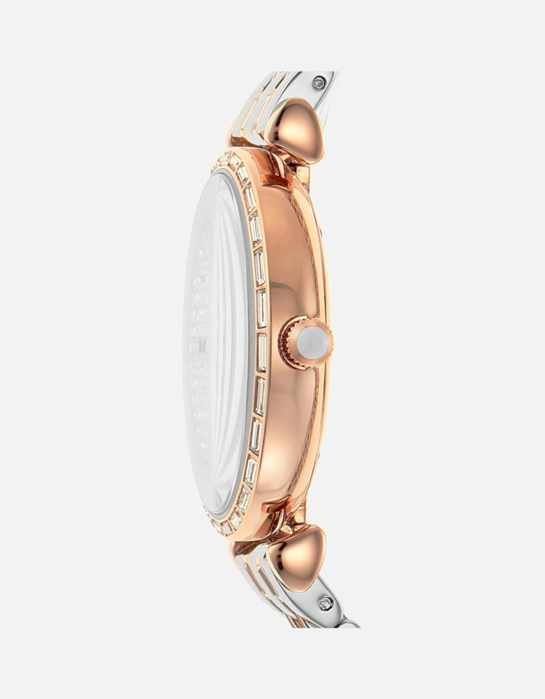 Crystals Twotone Bracelet Watch AR11351 Women - Silver Watches