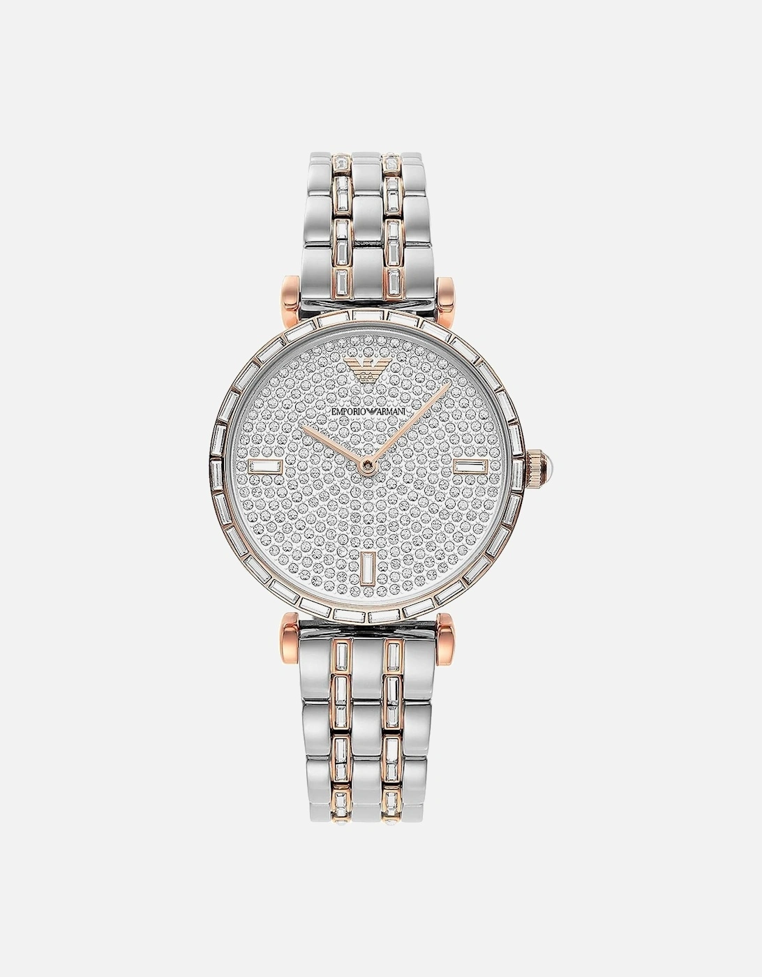 Crystals Twotone Bracelet Watch AR11351 Women - Silver Watches, 5 of 4