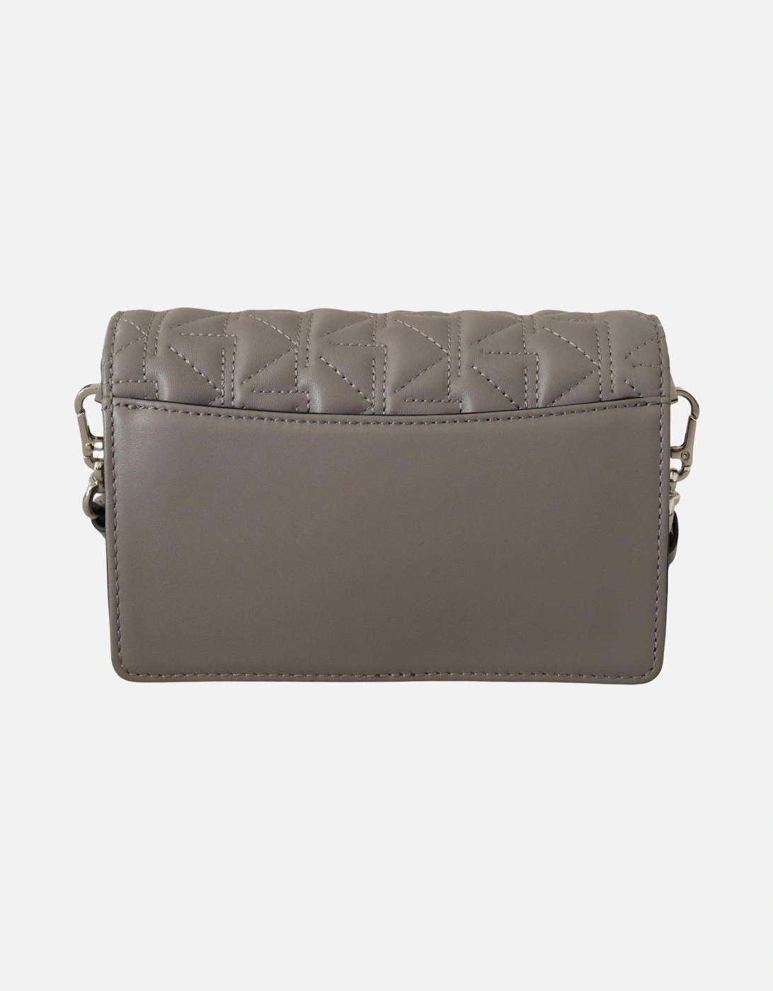 KIkonik Quilted Crossbody Grey Leather Women Shoulder Bags