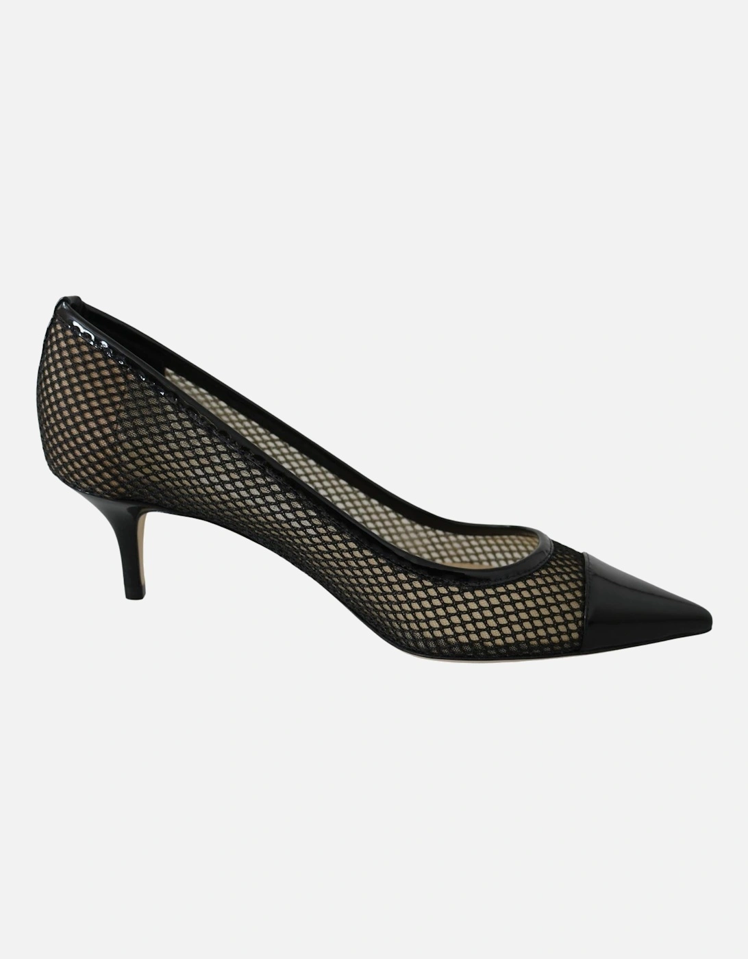 Romy 60 Mesh Pumps Black Stilettos Women, 7 of 6