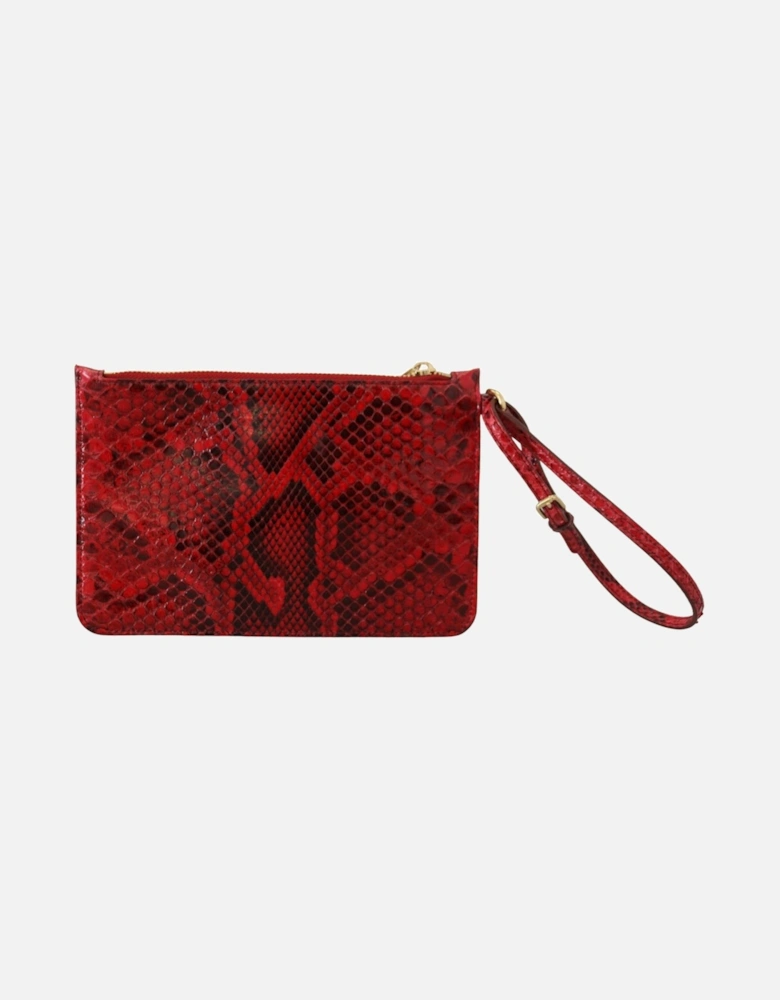 Red Leather Ayers Clutch Purse Wristlet Hand Women Clutch Bags