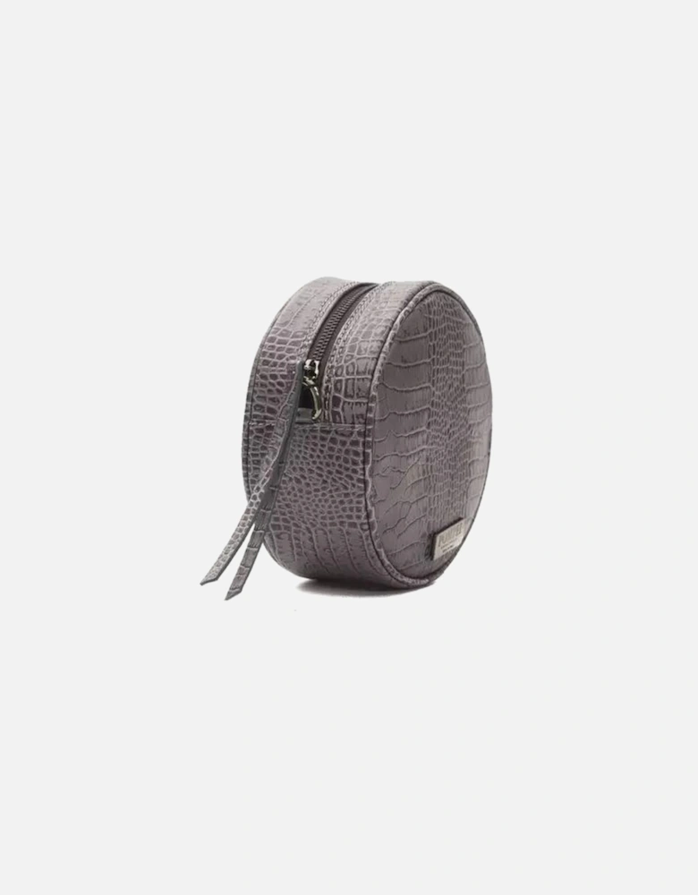 Chic Gray Croc-Embossed Crossbody Women Crossbody Bags