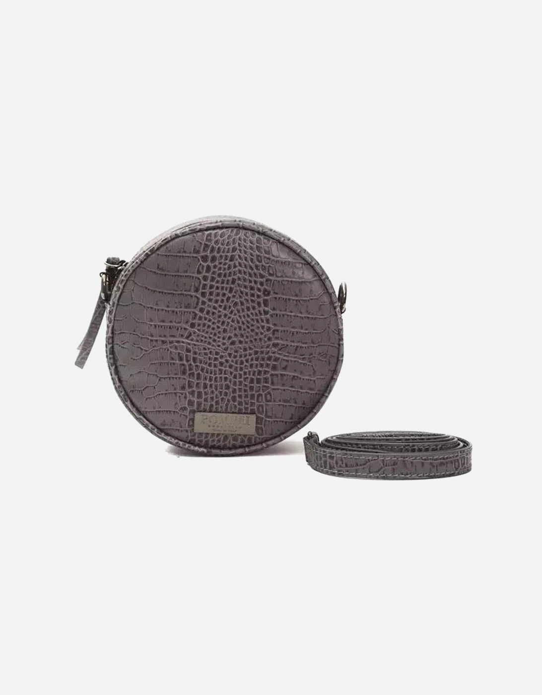 Chic Gray Croc-Embossed Crossbody Women Crossbody Bags, 5 of 4