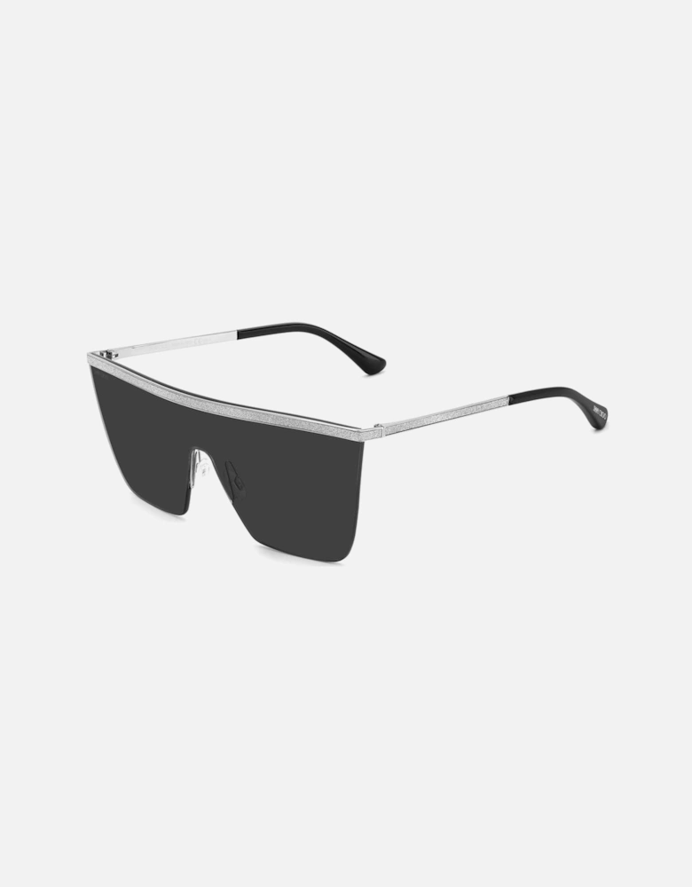 Metal Frame Oversized Sunglasses Women - Gray