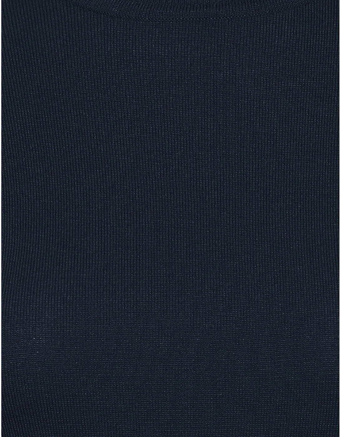 Roll Neck Jumper Slim Fit Knitted Top Women - Blue Knitwear