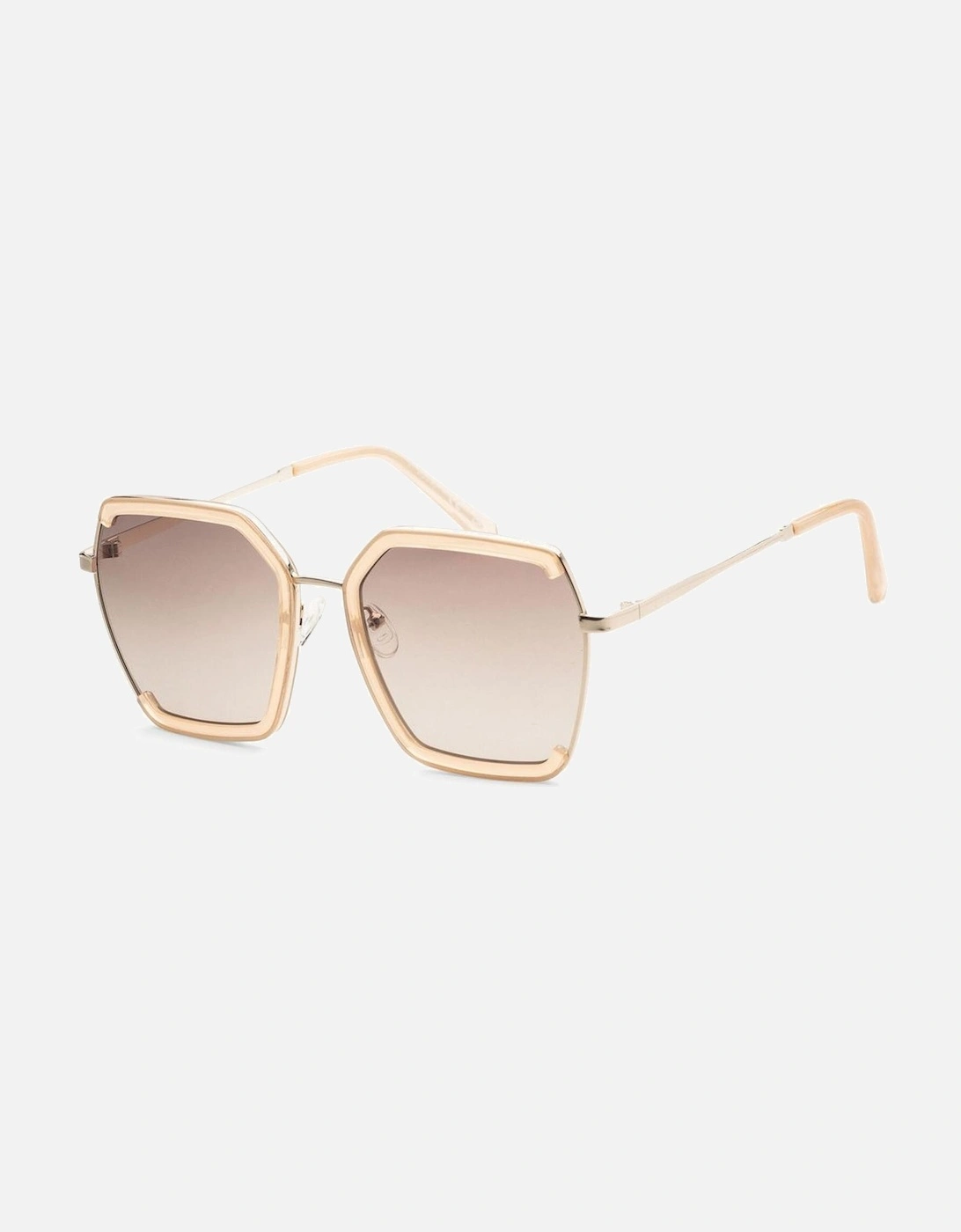 Metal Frame Gradient Cat 3 Sunglasses Women - Brown, 2 of 1
