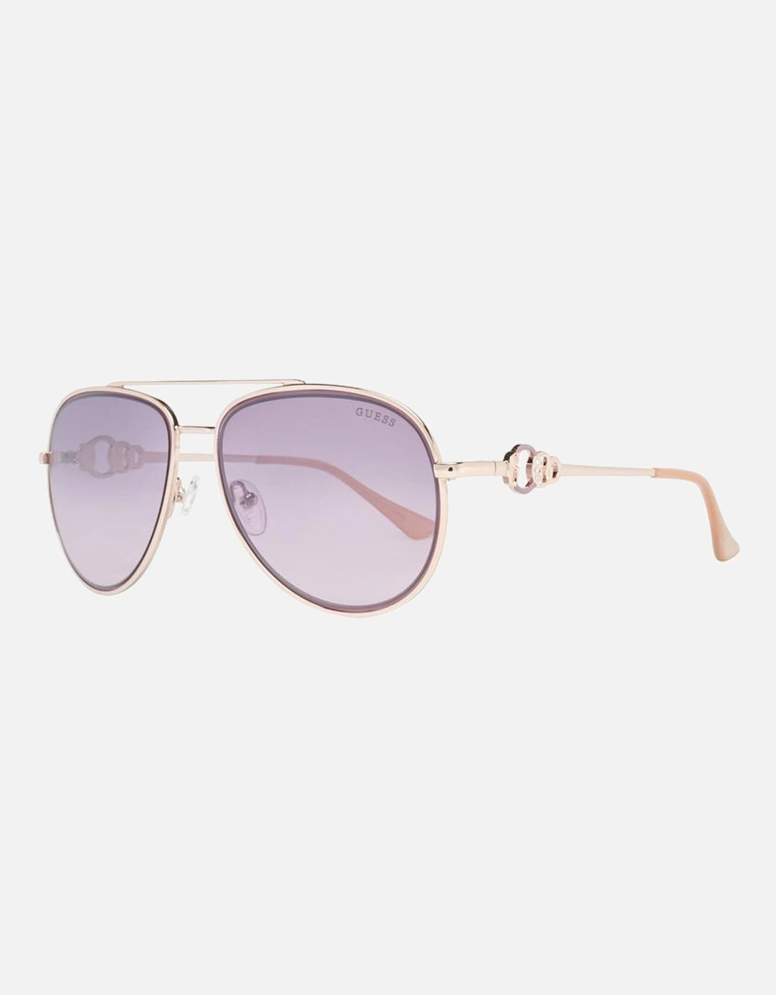 Metal Frame Mirror Lens Sunglasses Women - Gold, 2 of 1