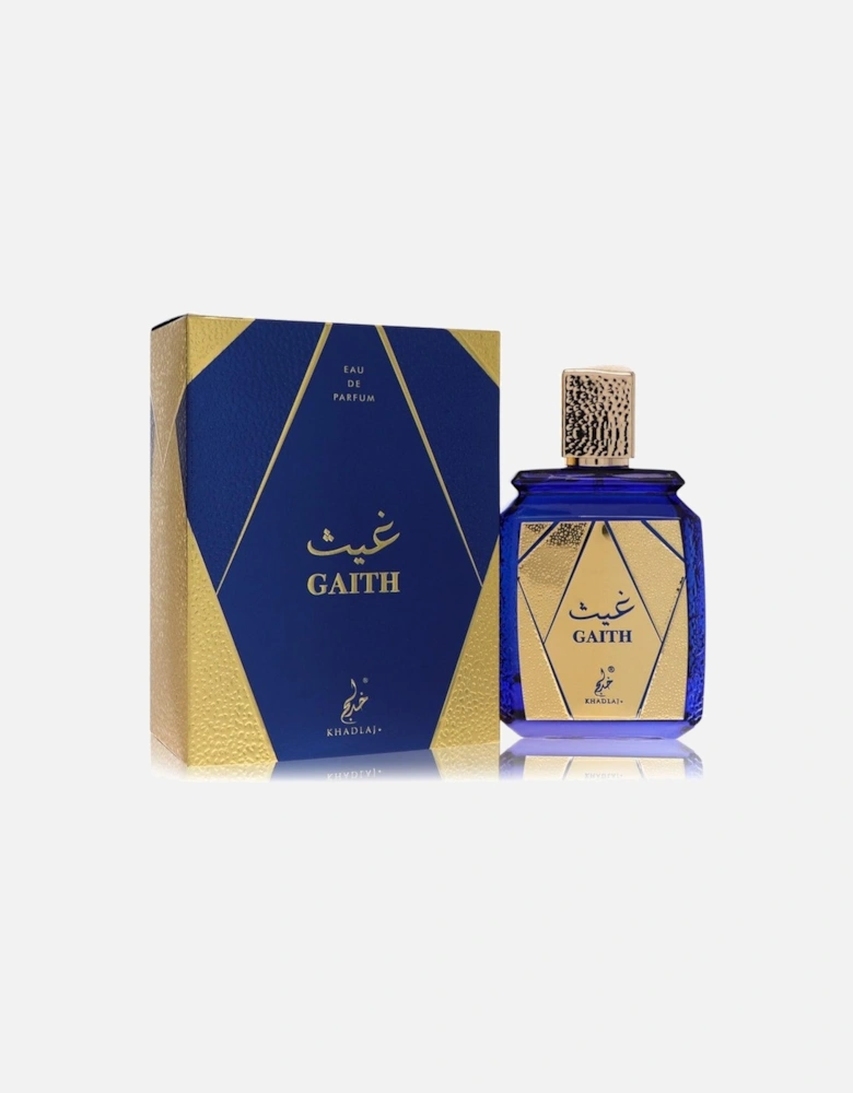 Gaith by Eau De Parfum Spray (Unisex) 3.4 oz for Men - Blue And Gold
