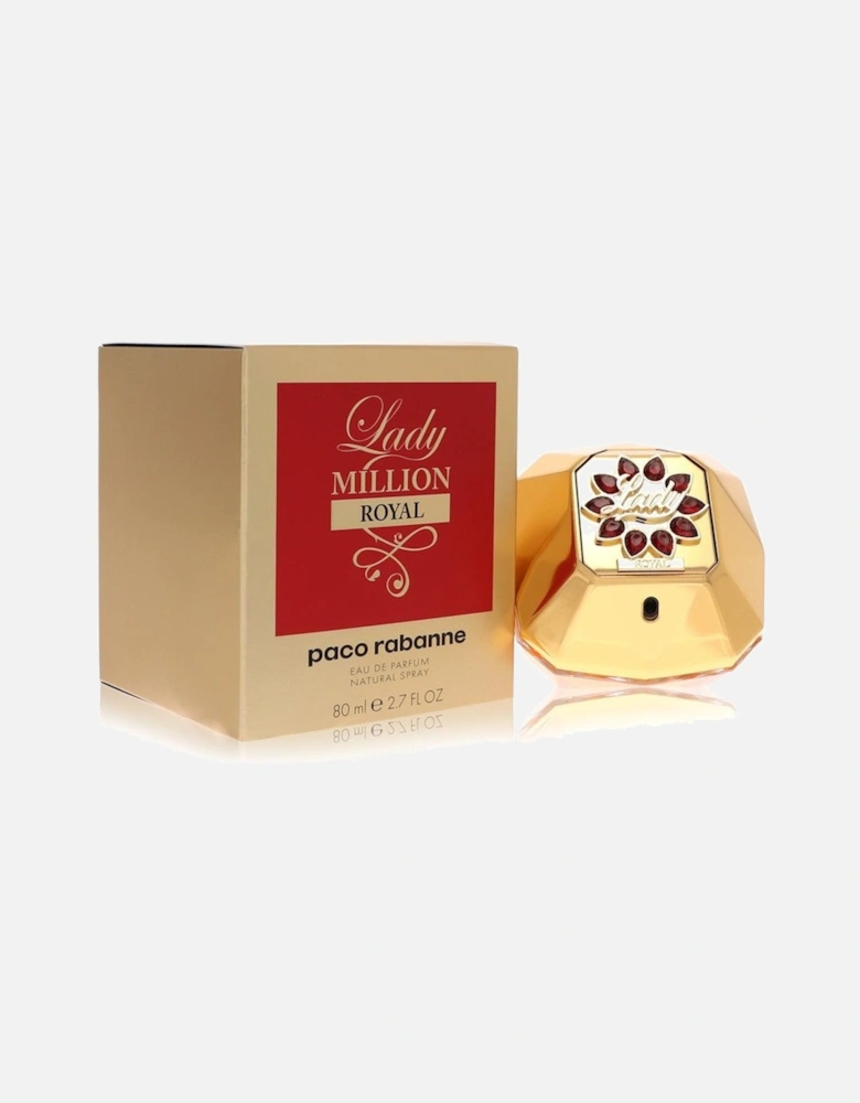 Lady Million Royal by Eau De Parfum Spray 2.7 oz for Women - Gold.