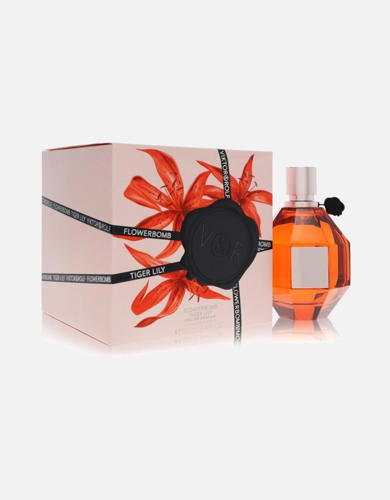 Flowerbomb Tiger Lily by Eau De Parfum Spray 3.4 oz for Women - Tiger