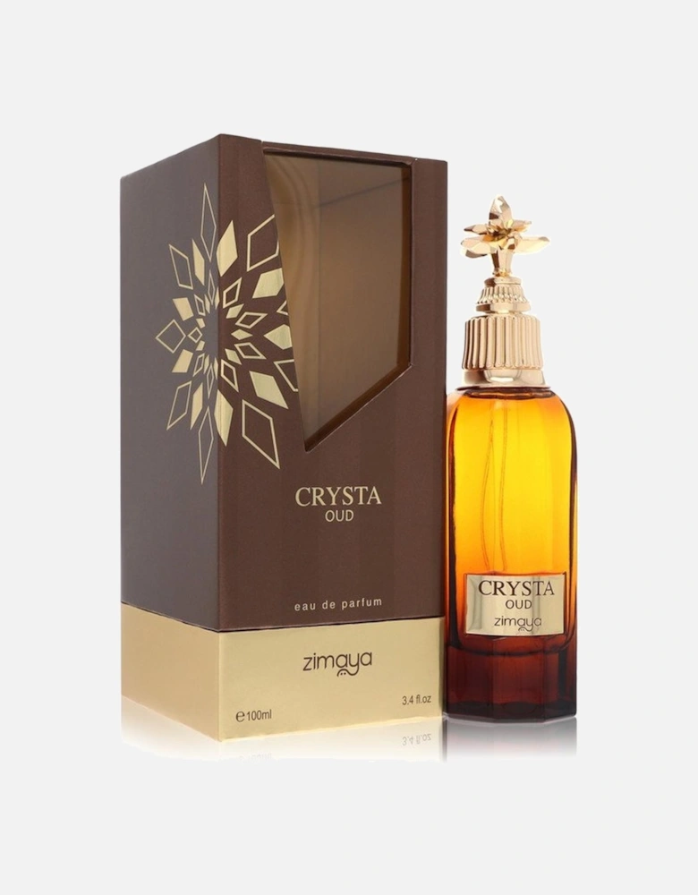 Zimaya Crysta Oud by Eau De Parfum Spray (Unisex) 3.4 oz for Men -