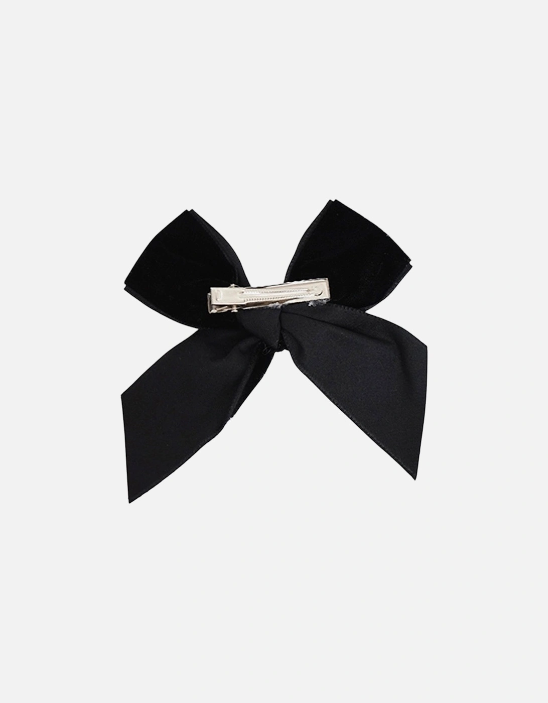Black Velvet Bow Clip