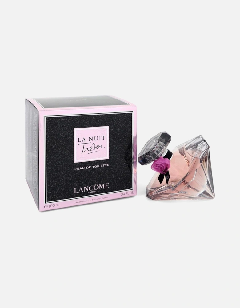 La Nuit Tresor by L'eau De Toilette Spray 3.4 oz for Women - Dark Red.