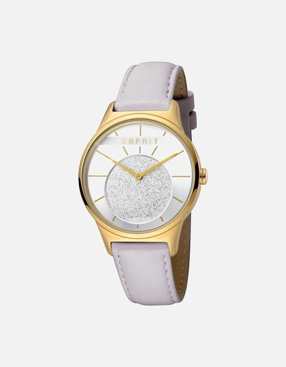 Quartz Analog Steel Case Leather Strap Watch Women - White Watches, 2 of 1