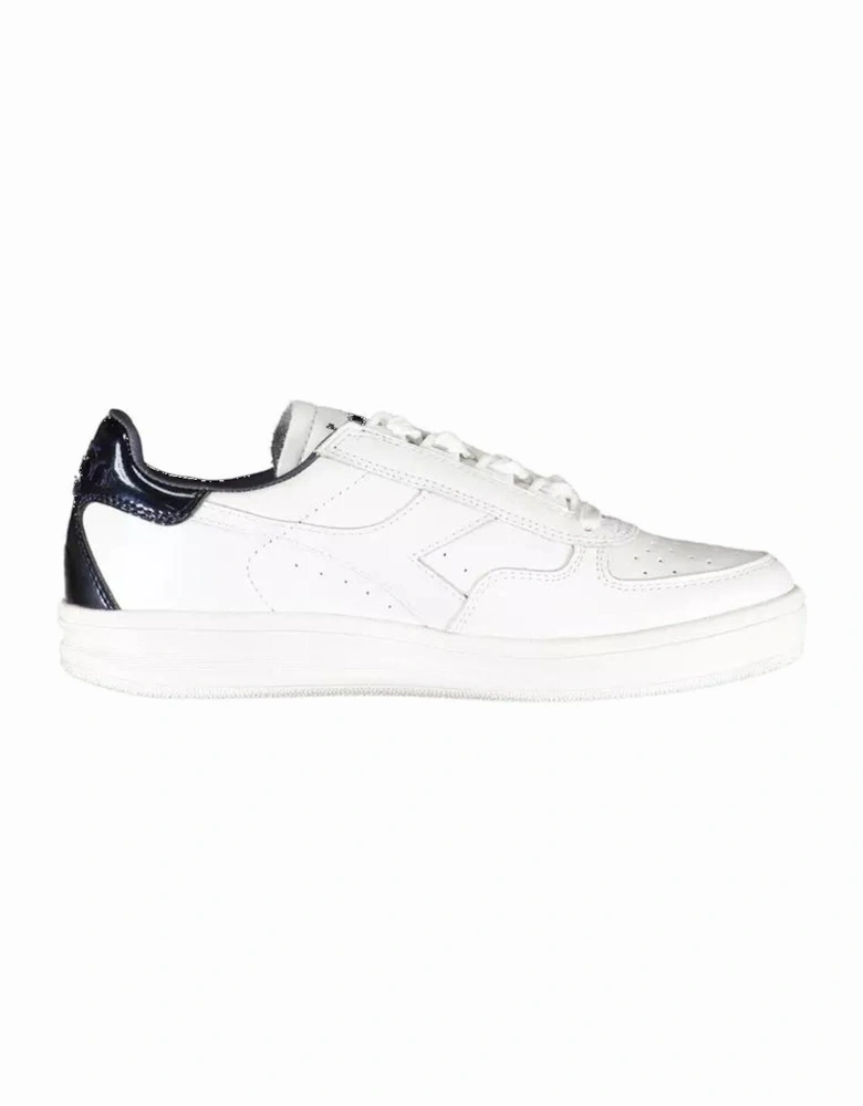 White Fabric Sneaker Women