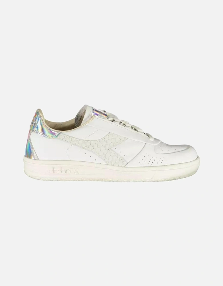 White Fabric Sneaker Women